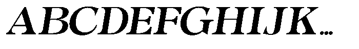 Morgazine  Semi Expanded Slant Font UPPERCASE