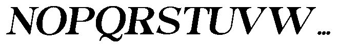Morgazine  Semi Expanded Slant Font UPPERCASE