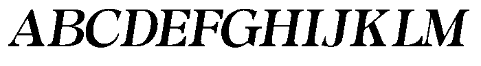 Morgazine  Slant Font UPPERCASE