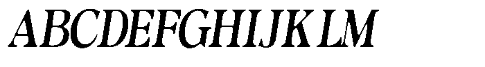 Morgazine  Soft Condensed Italic Font UPPERCASE