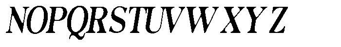 Morgazine  Soft Condensed Italic Font UPPERCASE