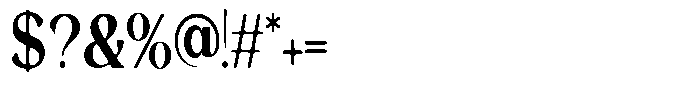 Morgazine  Soft Condensed Font OTHER CHARS