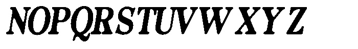 Morgazine  Soft Contrast Condensed Italic Font UPPERCASE