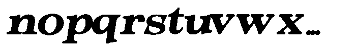 Morgazine  Soft Contrast Expanded Italic Font LOWERCASE