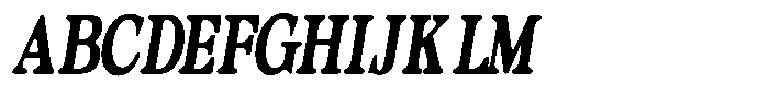 Morgazine  Soft Contrast Extra Condensed Italic Font UPPERCASE