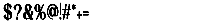 Morgazine  Soft Contrast Extra Condensed Font OTHER CHARS