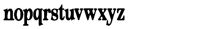 Morgazine  Soft Contrast Extra Condensed Font LOWERCASE