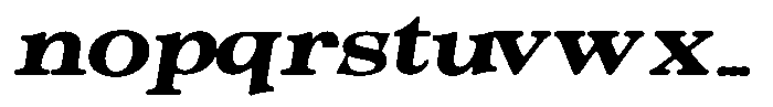 Morgazine  Soft Contrast Extra Expanded Italic Font LOWERCASE
