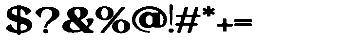 Morgazine  Soft Contrast Extra Expanded Font OTHER CHARS