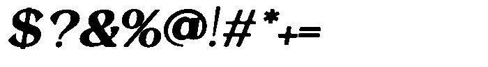 Morgazine  Soft Contrast Semi Expanded Italic Font OTHER CHARS
