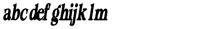 Morgazine  Soft Contrast Ultra Condensed Italic FONT