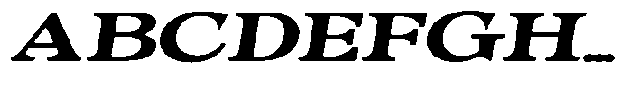 Morgazine  Soft Contrast Ultra Expanded Italic Font UPPERCASE