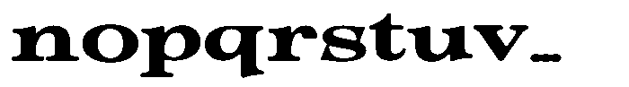 Morgazine  Soft Contrast Ultra Expanded Font LOWERCASE