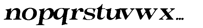 Morgazine  Soft Expanded Italic Font LOWERCASE