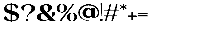 Morgazine  Soft Expanded Font OTHER CHARS