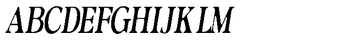 Morgazine  Soft Extra Condensed Italic Font UPPERCASE