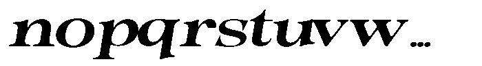 Morgazine  Soft Extra Expanded Italic Font LOWERCASE
