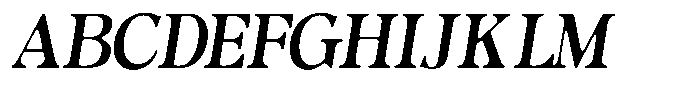 Morgazine  Soft Semi Condensed Italic Font UPPERCASE