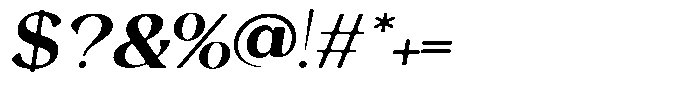 Morgazine  Soft Semi Expanded Italic Font OTHER CHARS