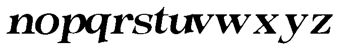 Morgazine  Soft Semi Expanded Italic Font LOWERCASE