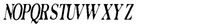 Morgazine  Soft Ultra Condensed Italic Font UPPERCASE