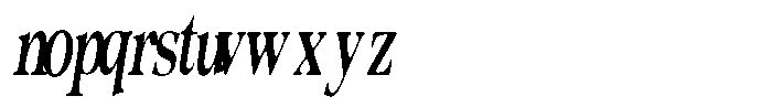 Morgazine  Soft Ultra Condensed Italic Font LOWERCASE
