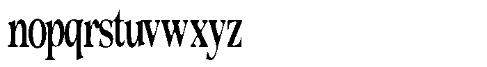 Morgazine  Soft Ultra Condensed Font LOWERCASE