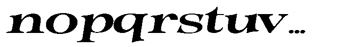 Morgazine  Soft Ultra Expanded Italic Font LOWERCASE