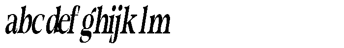 Morgazine  Ultra Condensed Slant FONT