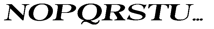 Morgazine  Ultra Expanded Slant Font UPPERCASE