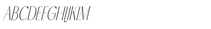 Morgem Italic Condensed Font UPPERCASE