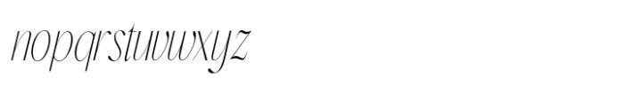 Morgem Italic Condensed Font LOWERCASE
