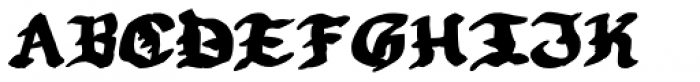 Morgothick Font UPPERCASE