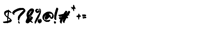 Morhita Ghost Font OTHER CHARS