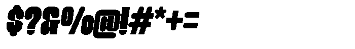 Morica Slant Font OTHER CHARS