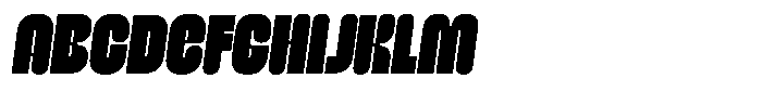 Morica Slant Font UPPERCASE