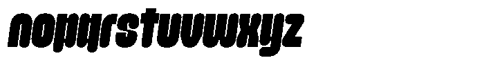 Morica Slant Font LOWERCASE