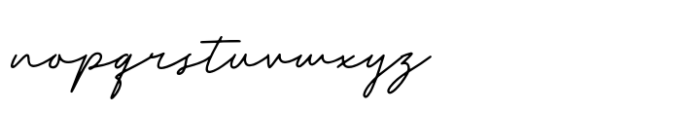 Morien Script Font LOWERCASE