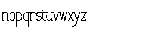 Morinor Lenteron Regular Font LOWERCASE