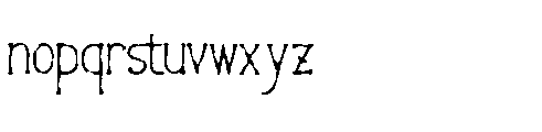 Morinor Lenteron Rough Regular Font LOWERCASE