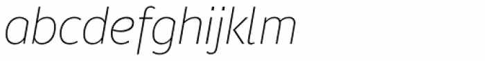 Moris Thin Italic Font LOWERCASE