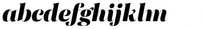 Morison Display Extrabold Italic Font LOWERCASE