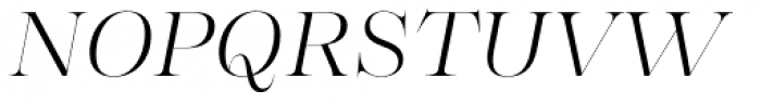 Morison Display Light Italic Font UPPERCASE
