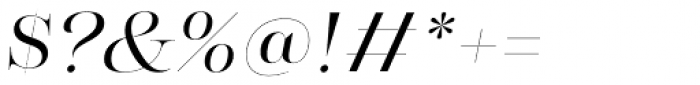 Morison Display Semilight Italic Font OTHER CHARS