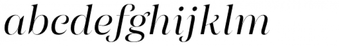 Morison Display Semilight Italic Font LOWERCASE