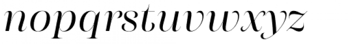 Morison Display Semilight Italic Font LOWERCASE