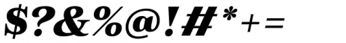 Morison Extrabold Italic Font OTHER CHARS