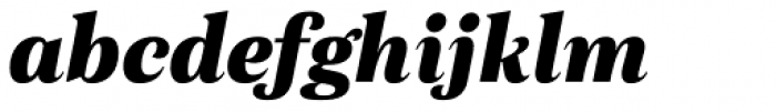 Morison Extrabold Italic Font LOWERCASE