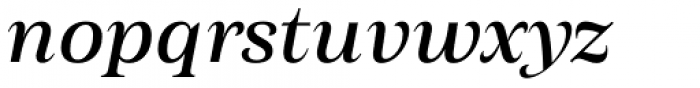 Morison Italic Font LOWERCASE