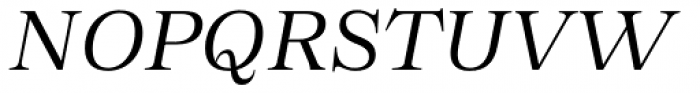 Morison Semilight Italic Font UPPERCASE